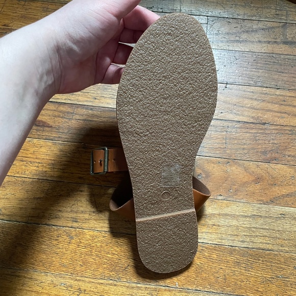 EUC Madewell Women's Boardwalk Ankle-Strap Sandal in English Saddle Size 9 - Picture 7 of 10